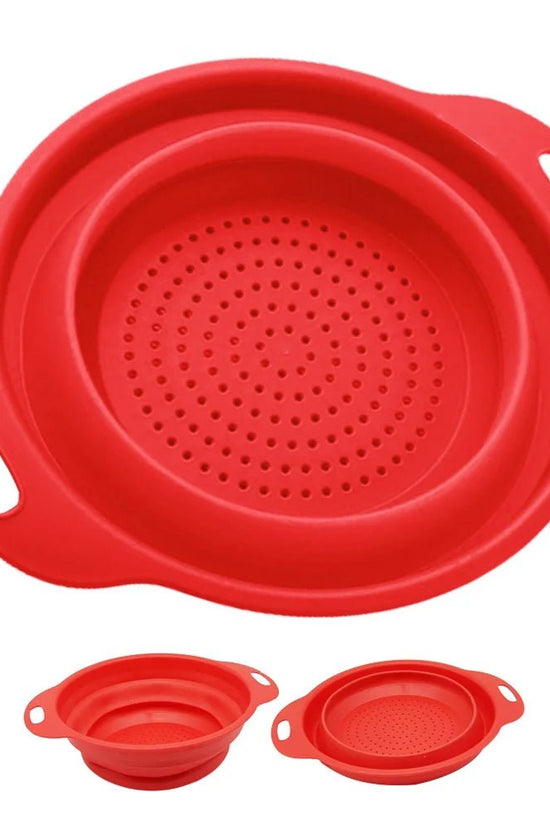 1 X Collapsible Strainer Colander Silicone Bowl 11.8