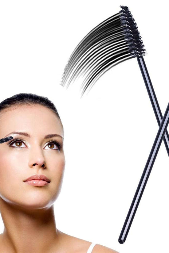 100 Pcs Disposable Eyelash Spoolies Brush Mascara Applicator Lash Wand Lashes Brush Eyebrow Spooly for Extension - Velinare