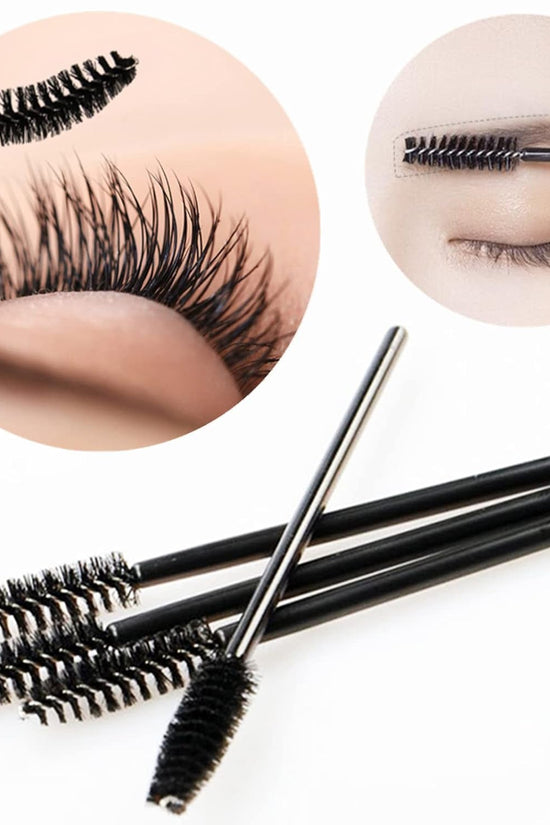 100 Pcs Disposable Eyelash Spoolies Brush Mascara Applicator Lash Wand Lashes Brush Eyebrow Spooly for Extension - Velinare