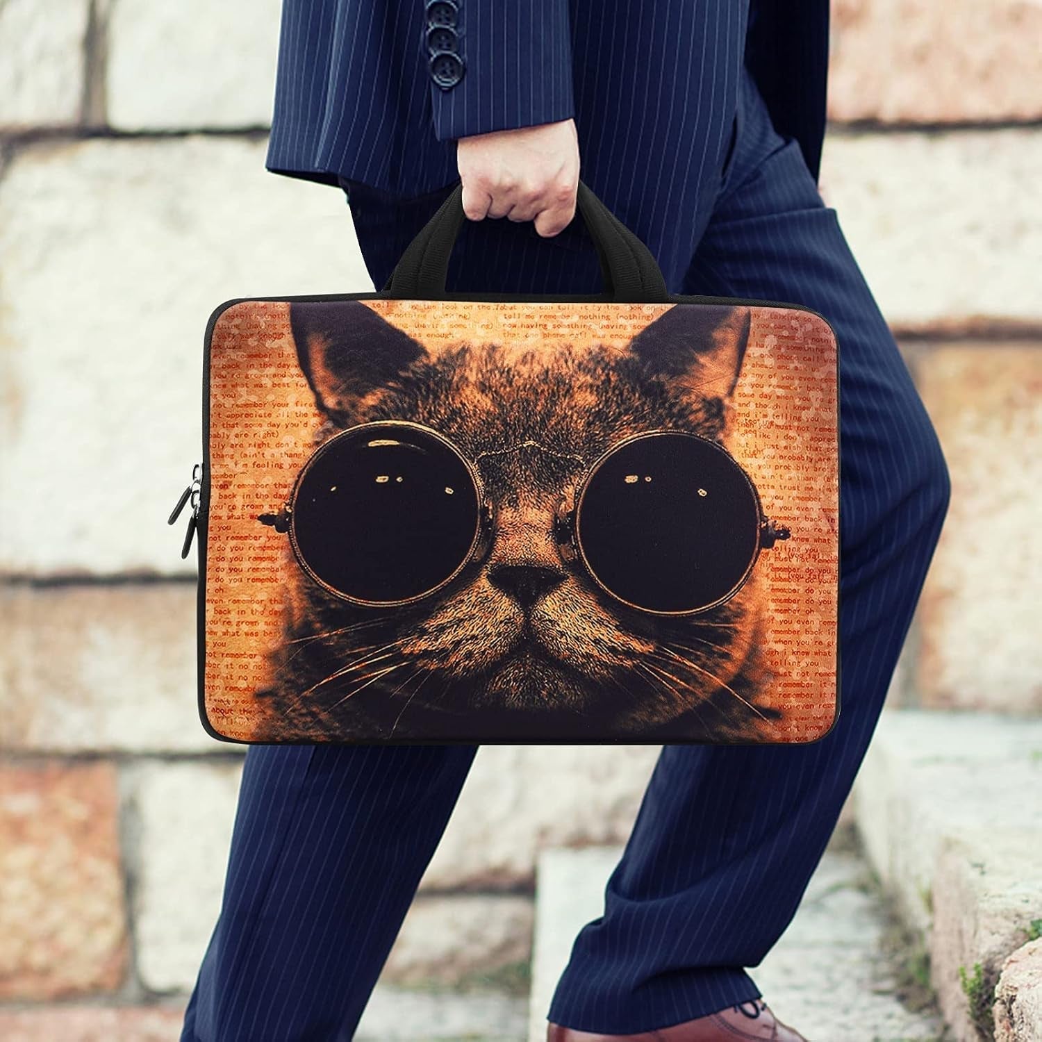 11 11.6 12 12.1 12.5 Inch Laptop Carrying Bag Chromebook Case Notebook Ultrabook Bag Tablet Travel Cover Neoprene Sleeve for Apple Macbook Air Samsung Google Acer HP DELL Lenovo Asus Cat - Velinare