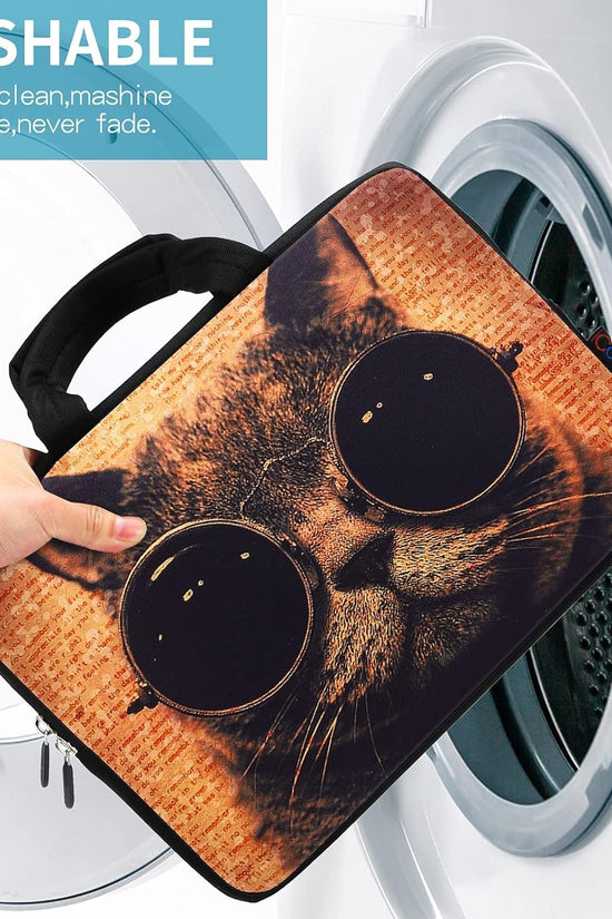 11 11.6 12 12.1 12.5 Inch Laptop Carrying Bag Chromebook Case Notebook Ultrabook Bag Tablet Travel Cover Neoprene Sleeve for Apple Macbook Air Samsung Google Acer HP DELL Lenovo Asus Cat - Velinare