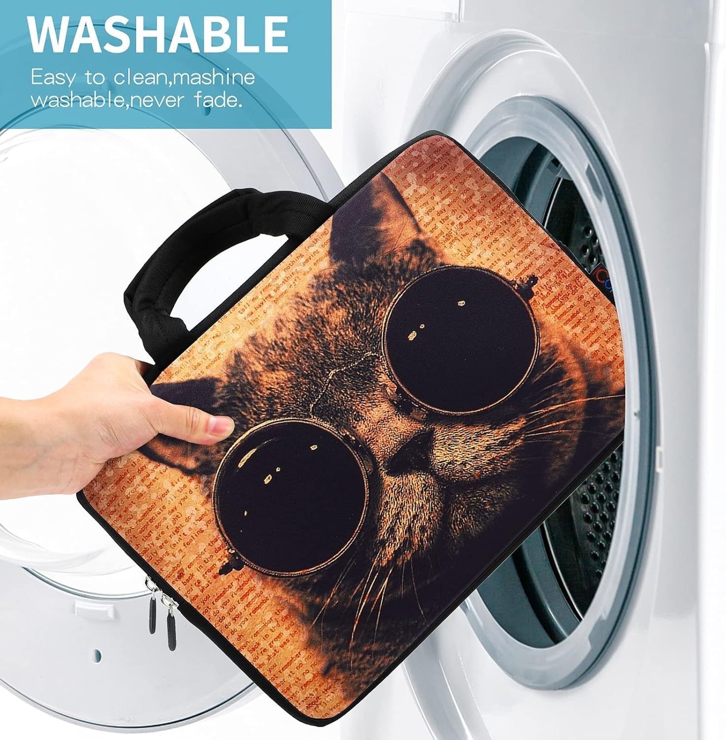 11 11.6 12 12.1 12.5 Inch Laptop Carrying Bag Chromebook Case Notebook Ultrabook Bag Tablet Travel Cover Neoprene Sleeve for Apple Macbook Air Samsung Google Acer HP DELL Lenovo Asus Cat - Velinare