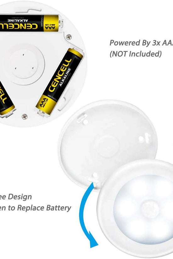 3 Pcs LED Motion Sensor Lights - Motion Sensing Bathroom Hallway Closet Nightlight - Velinare