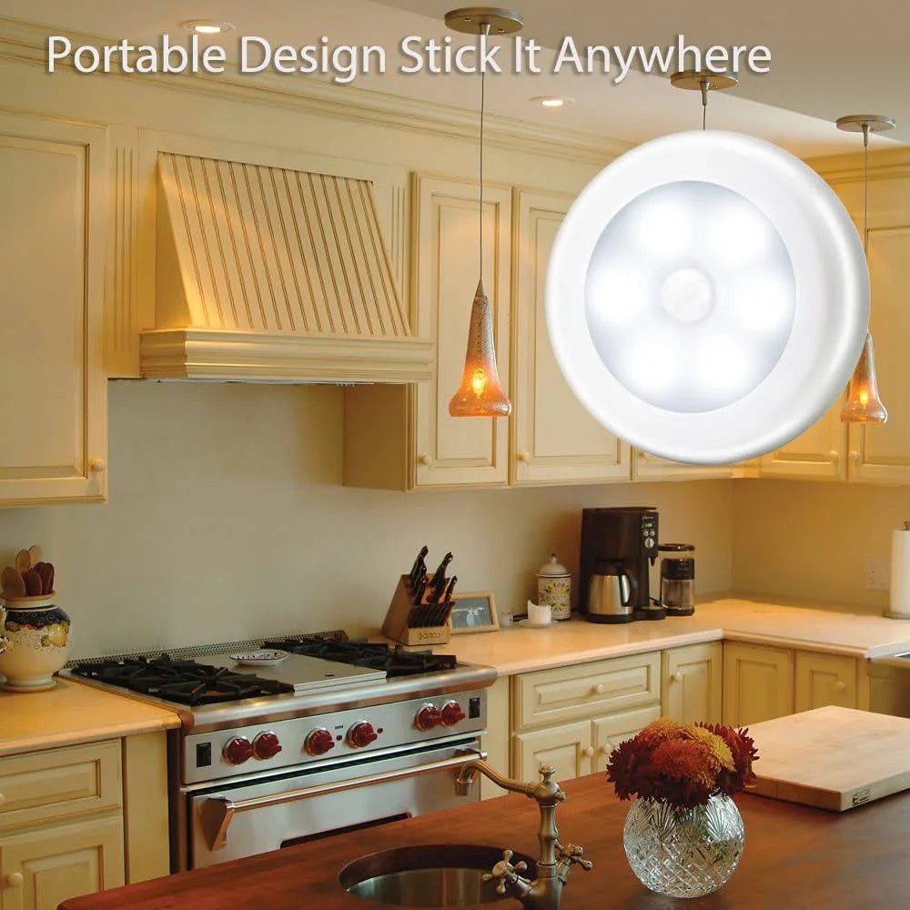 3 Pcs LED Motion Sensor Lights - Motion Sensing Bathroom Hallway Closet Nightlight - Velinare