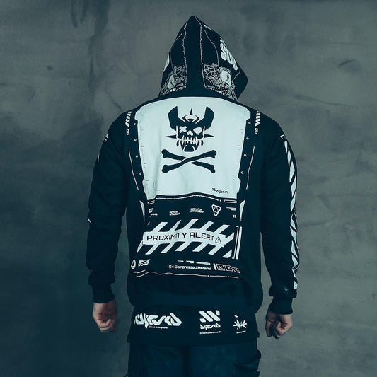 Graphic Cyberpunk Zip up Men'S Fashion Hoodies Sweatshirts