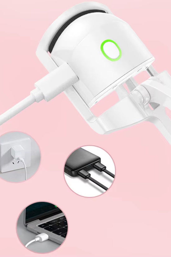 Rechargeable Heated Eyelash Curler Mini Pink Electric Heated Eyelash Curler