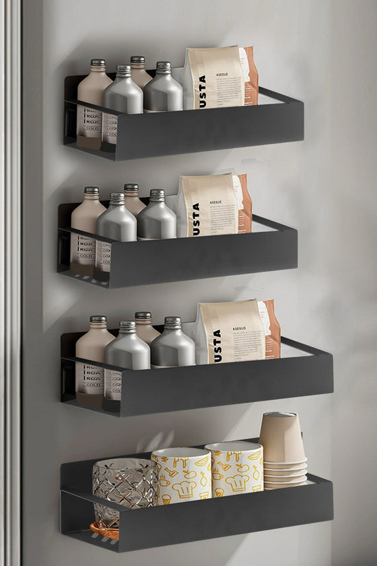 4Pack Magnetic Spice Rack Organizer for Refrigerator Fridge Storage Shelf Holder - Velinare