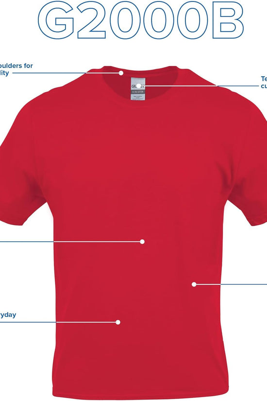 Youth Ultra Cotton T-Shirt, Style G2000B, Multipack