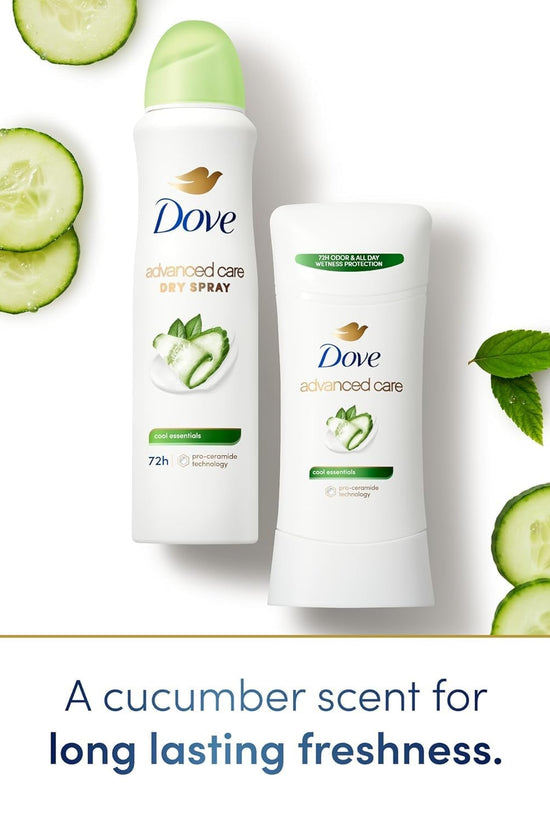 Advanced Care Antiperspirant Deodorant Dry Spray Cool Essentials 3 Count Antiperspirant Deodorant for Helping Your Skin Barrier Repair after Shaving with Pro Ceramide Technology 3.8 Oz - Velinare