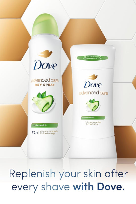 Advanced Care Antiperspirant Deodorant Dry Spray Cool Essentials 3 Count Antiperspirant Deodorant for Helping Your Skin Barrier Repair after Shaving with Pro Ceramide Technology 3.8 Oz - Velinare