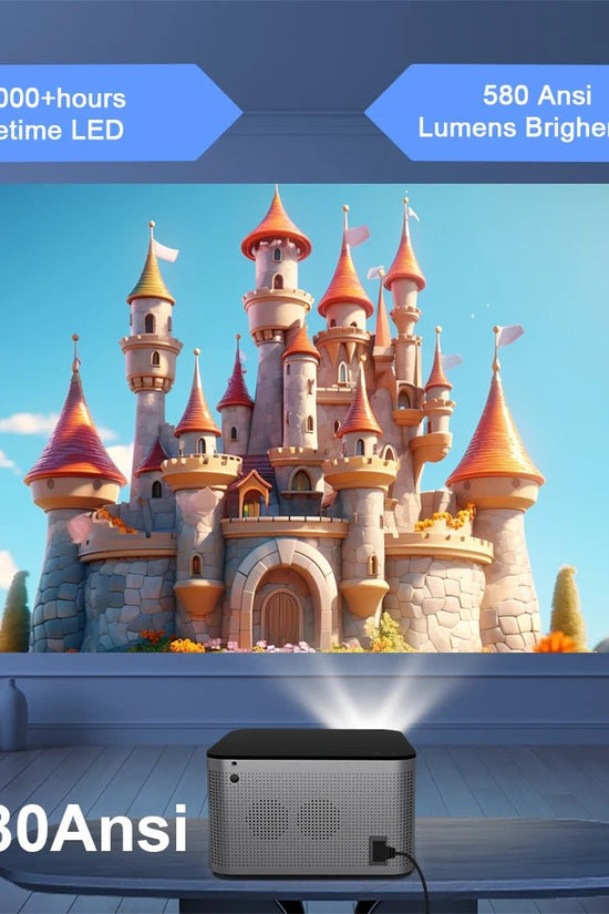 Android 11 4K Smart Projector 580ANSI 1920*1080P Full HD Wifi6 BT5.0 Allwinner H713 Voice Control Home Cinema Theater - Velinare