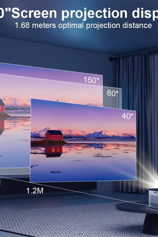 Android 11 4K Smart Projector 580ANSI 1920*1080P Full HD Wifi6 BT5.0 Allwinner H713 Voice Control Home Cinema Theater - Velinare