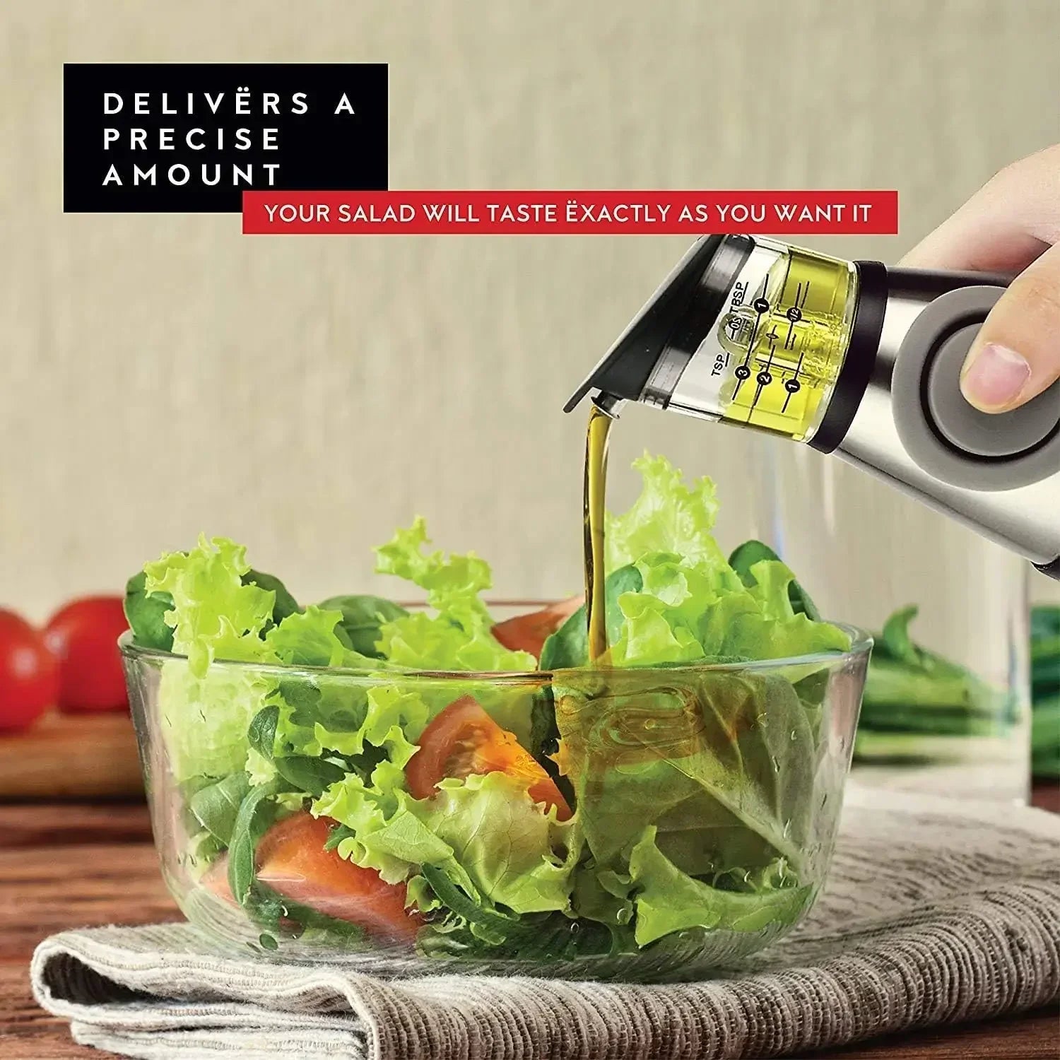 Olive Oil Dispenser for Kitchenolive Oil Sprayer Mister for Cooking Non-Drip Oil Bottle Spout with Measurements for Cooking