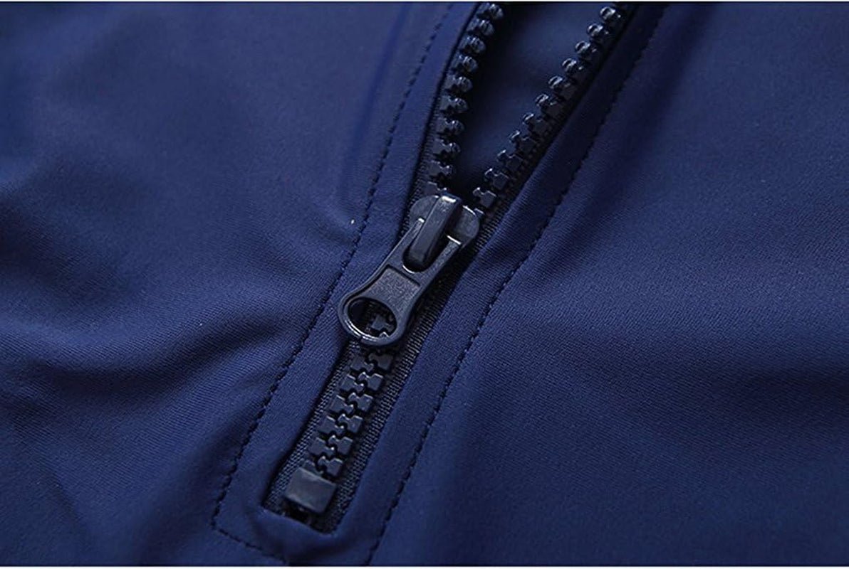 Baby Boys Kids Swimsuit One Piece Toddlers Zipper Bathing Suit Swimwear with Hat - Velinare