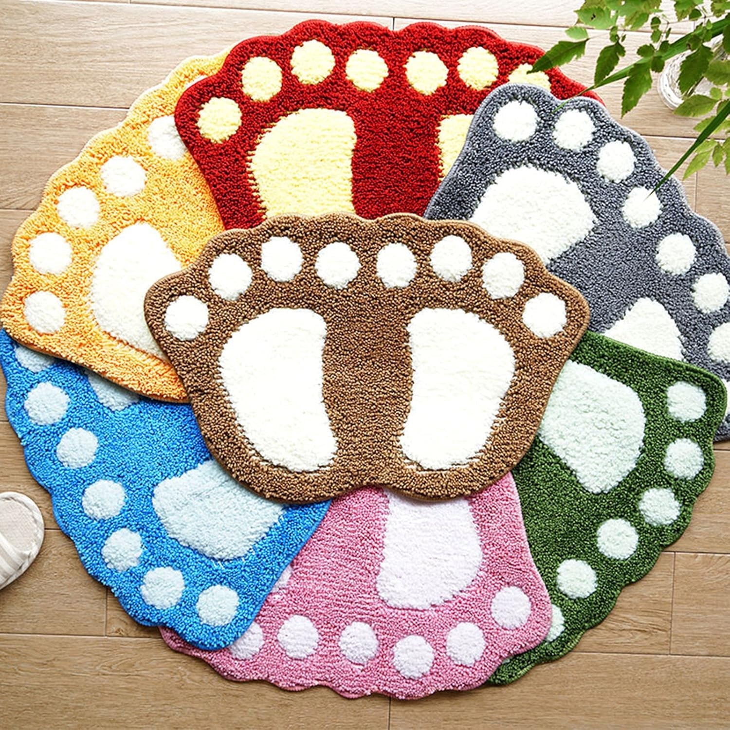 Bathroom Rugs Mats Water Absorbent Non - Slip Mat Used in Bathroom, Shower, Room, Etc.Soft Microfiber Bath Mat Machine Washable Bath Mat Bathroom Mat (Pink, 19X26'') - Velinare