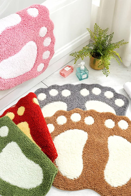 Bathroom Rugs Mats Water Absorbent Non - Slip Mat Used in Bathroom, Shower, Room, Etc.Soft Microfiber Bath Mat Machine Washable Bath Mat Bathroom Mat (Pink, 19X26'') - Velinare