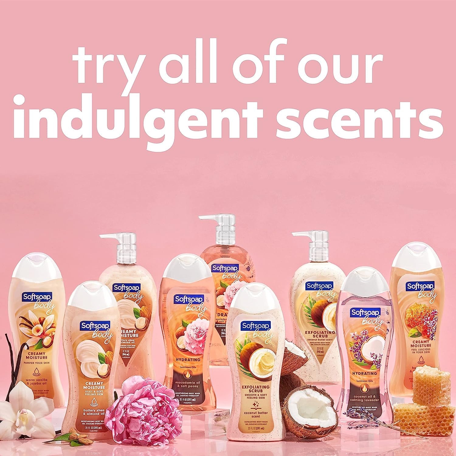 Body Wash Exfoliating Scrub, Coconut Butter Scent, 20 Oz Bottle - Velinare