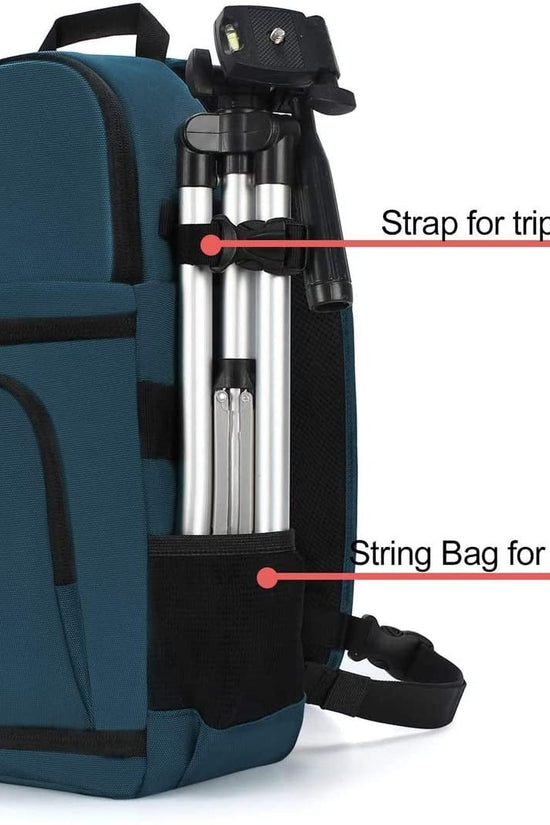 Camera Sling Bag, Dslr/Slr/Mirrorless Camera Backpack Case Shockproof Photography Backpack with Tripod Holder & Removable Modular Inserts Compatible with Canon/Nikon/Sony/Fuji - Velinare