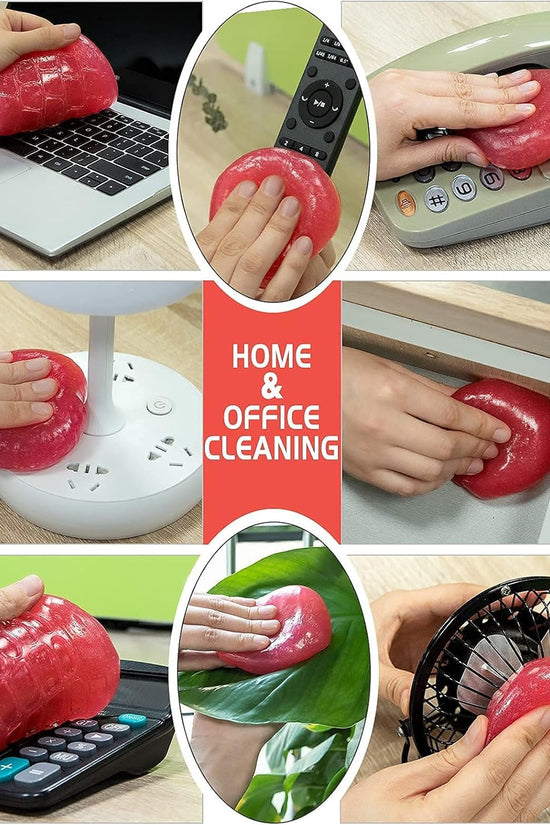 Car Cleaning Gel Car Cleaning Putty Car Slime for Cleaning Car Detailing Putty Detail Tools Car Interior Cleaner Automotive Car Cleaning Kits Yellow Rose - Velinare