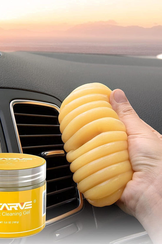 Car Cleaning Gel Car Cleaning Putty Car Slime for Cleaning Car Detailing Putty Detail Tools Car Interior Cleaner Automotive Car Cleaning Kits Yellow Rose - Velinare