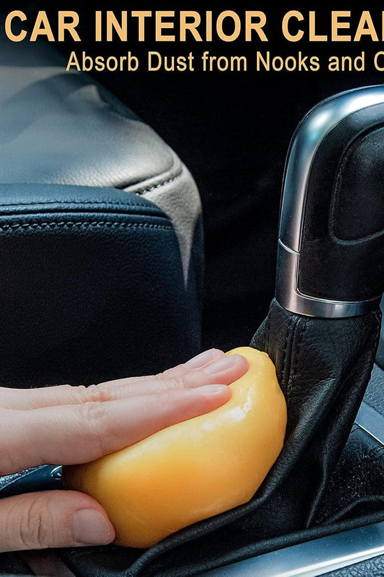 Car Cleaning Gel Car Cleaning Putty Car Slime for Cleaning Car Detailing Putty Detail Tools Car Interior Cleaner Automotive Car Cleaning Kits Yellow Rose - Velinare