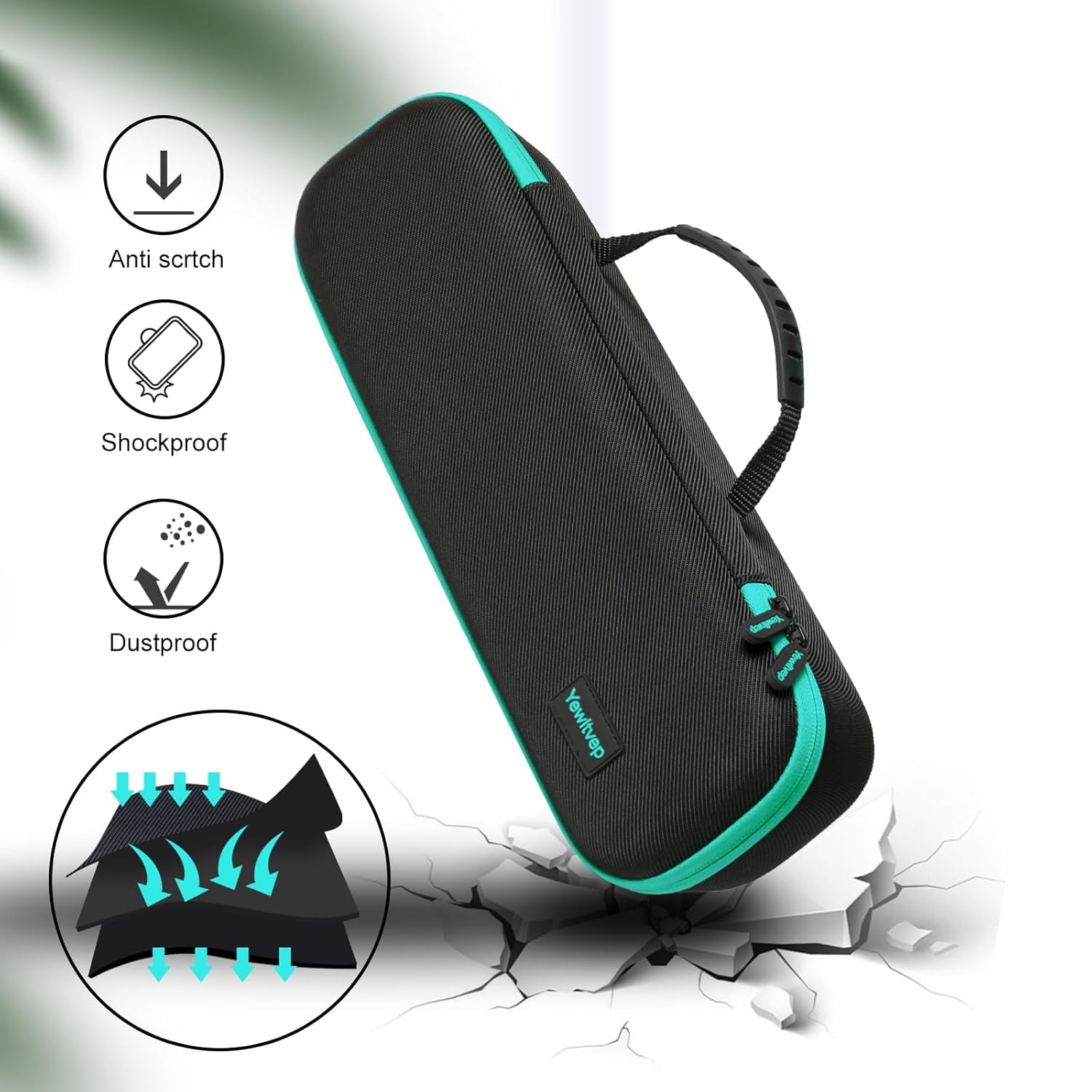 Case for Revlon One Step Volumizer plus 2.0, Hard Travel Case for Revlon One Step Volumizer plus Hair Dryer and Styler, Revlon Volumizer Hair Dryer Brush, One Step Hair Dryer and Volumizer(Case Only) - Velinare