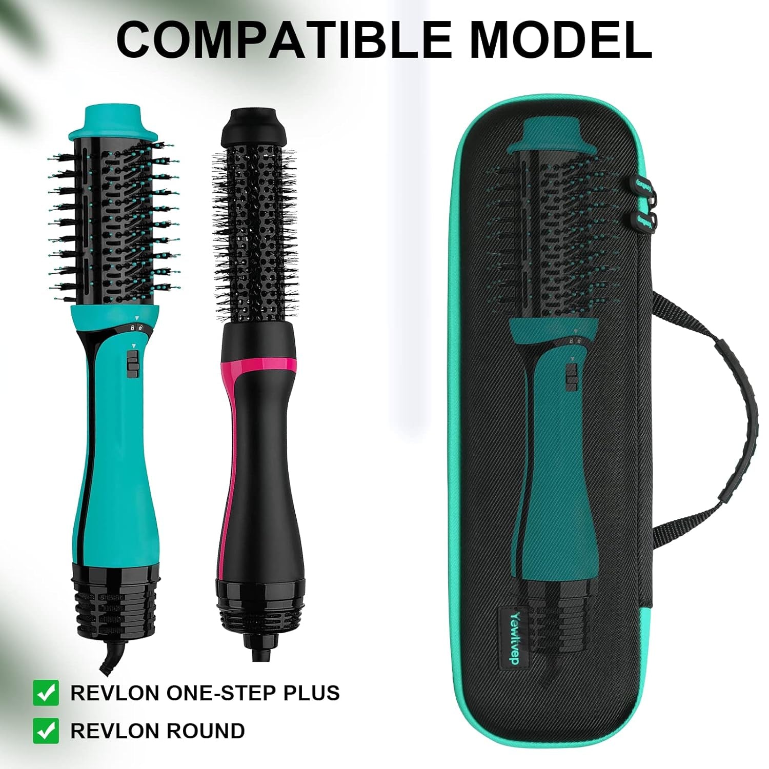 Case for Revlon One Step Volumizer plus 2.0, Hard Travel Case for Revlon One Step Volumizer plus Hair Dryer and Styler, Revlon Volumizer Hair Dryer Brush, One Step Hair Dryer and Volumizer(Case Only) - Velinare