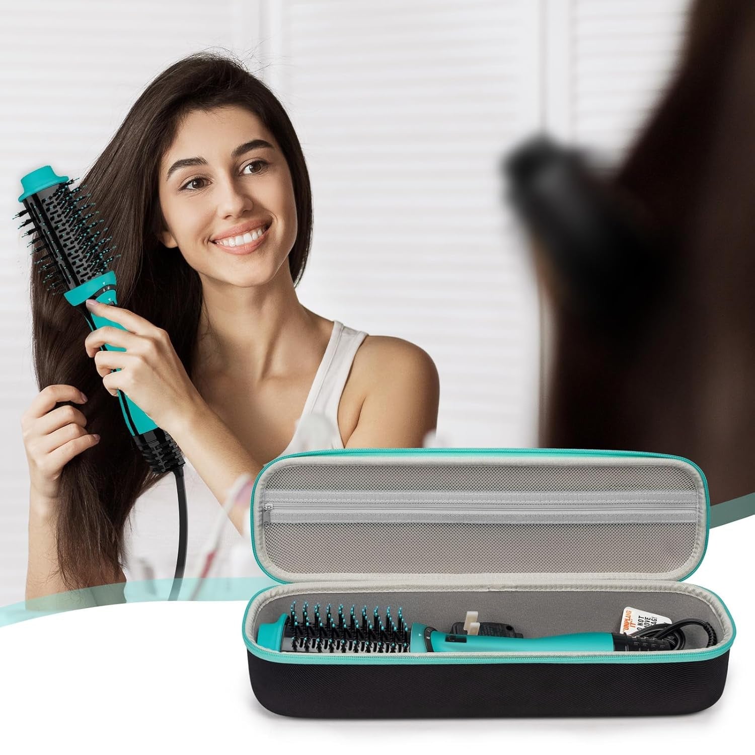 Case for Revlon One Step Volumizer plus 2.0, Hard Travel Case for Revlon One Step Volumizer plus Hair Dryer and Styler, Revlon Volumizer Hair Dryer Brush, One Step Hair Dryer and Volumizer(Case Only) - Velinare