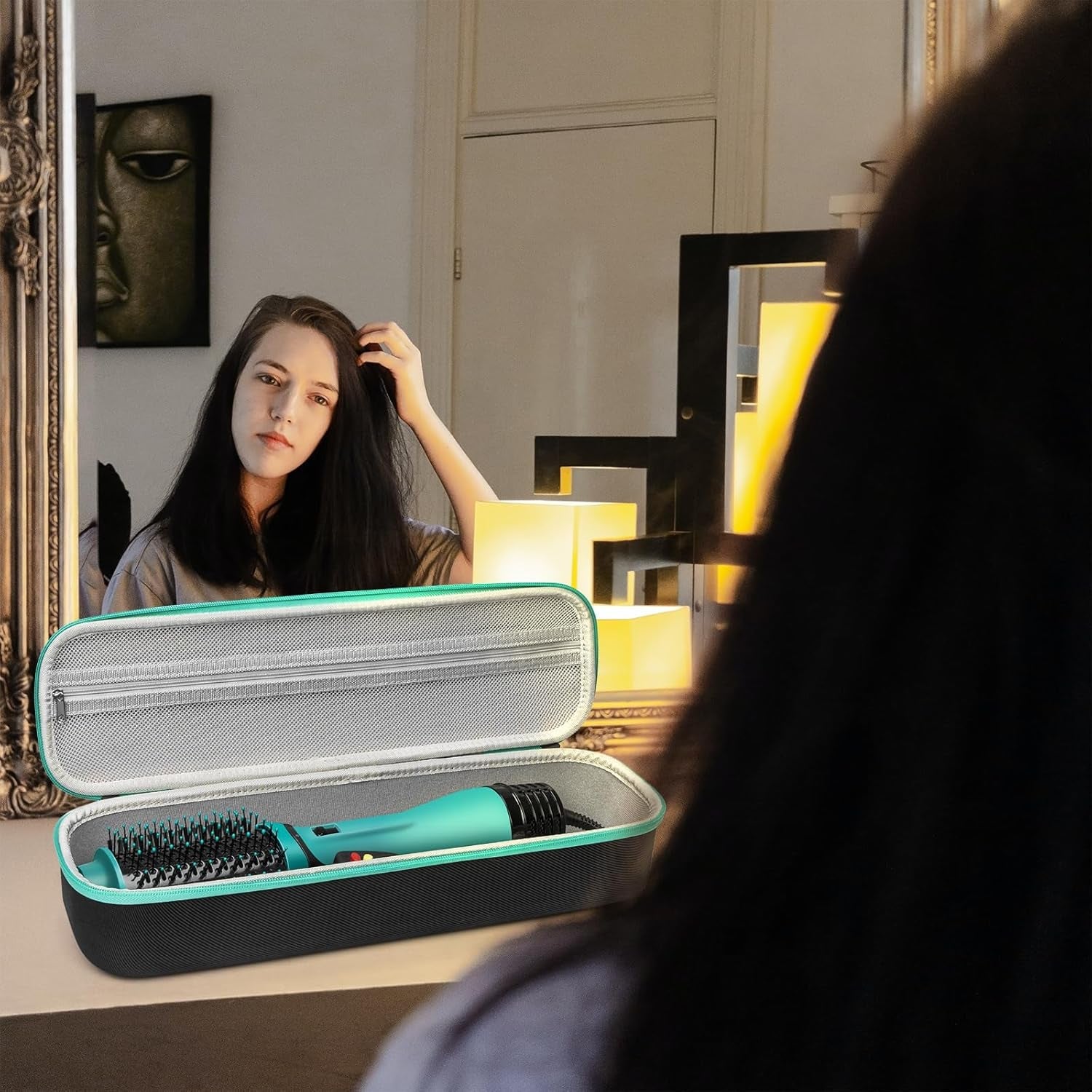 Case for Revlon One Step Volumizer plus 2.0, Hard Travel Case for Revlon One Step Volumizer plus Hair Dryer and Styler, Revlon Volumizer Hair Dryer Brush, One Step Hair Dryer and Volumizer(Case Only) - Velinare