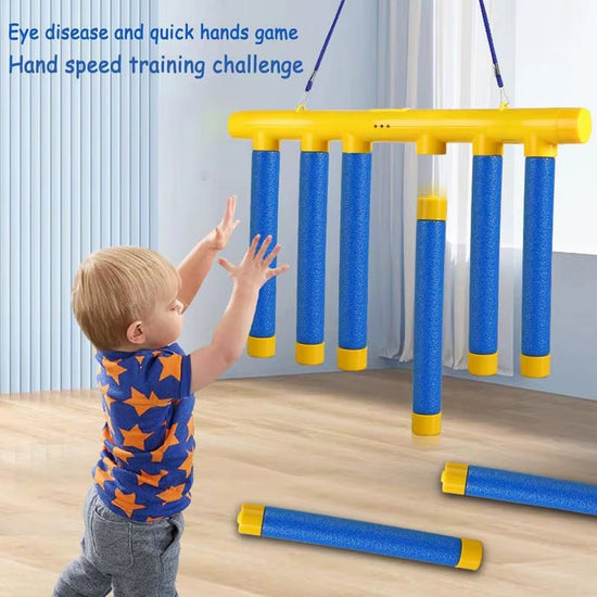 Challenge Falling Sticks Game Kids Stick Catching Toy Training Reaction Ability Educational Parent - Child Interactive Sports Toy - Velinare