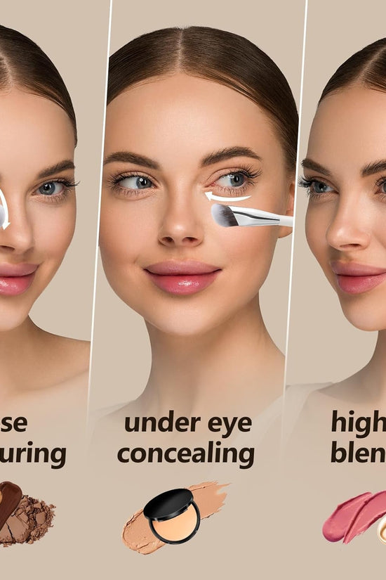Concealer Brush, Angled under Eye Makeup Small Foundation Precision Face Blending Brush (193 Concealer Brush) - Velinare