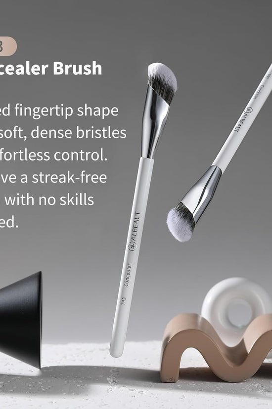 Concealer Brush, Angled under Eye Makeup Small Foundation Precision Face Blending Brush (193 Concealer Brush) - Velinare