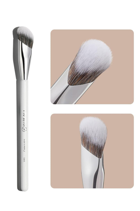 Concealer Brush, Angled under Eye Makeup Small Foundation Precision Face Blending Brush (193 Concealer Brush) - Velinare