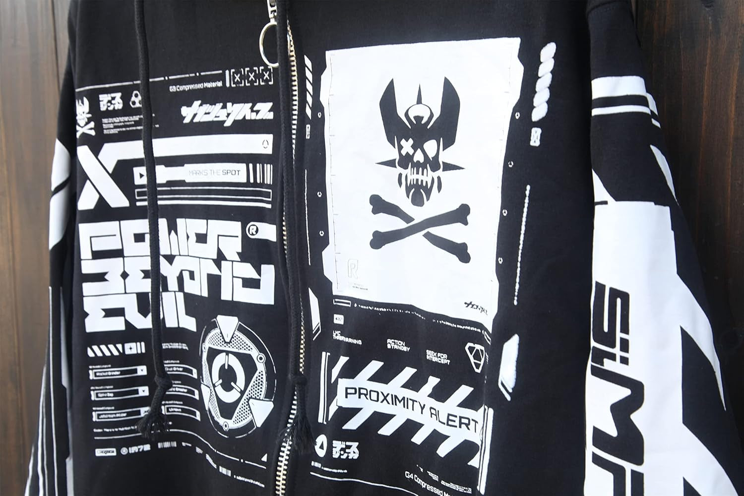 Graphic Cyberpunk Zip up Men'S Fashion Hoodies Sweatshirts