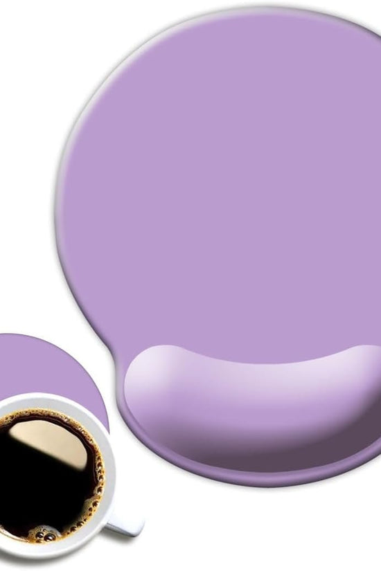 Ergonomic Mouse Pad with Wrist Support, Cute Wrist Pad with Non - Slip Rubber Base for Computer, Laptop, Home Office Gaming, Working, Easy Typing & Pain Relief,Clove Purple - Velinare