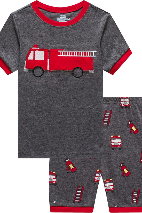 Boys Short Sleeve Pajamas Kids Summer Pjs Children Pajamas