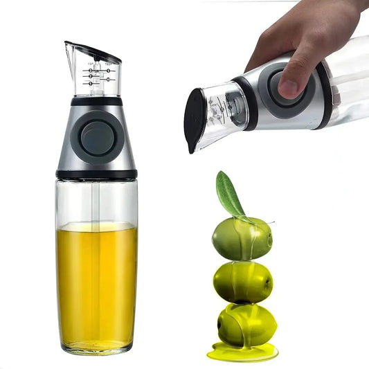 Olive Oil Dispenser for Kitchenolive Oil Sprayer Mister for Cooking Non-Drip Oil Bottle Spout with Measurements for Cooking