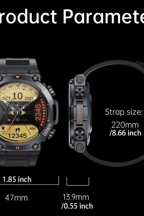 K56Pro Smart Watch for Men Heart Rate Blood Bluetooth Sport 400Mah Long Standby 1.39 Inch 360*360 HD Screen Outdoors Smartwatch
