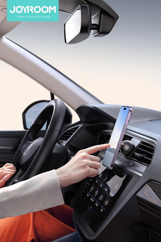 for Magsafe Car Mount, All - Metal Magnetic Phone Holder for Car, [Stronger Magnet] Car Magnet Phone Mount for Dash, Fit for Iphone 16 15 14 13 12 - Velinare