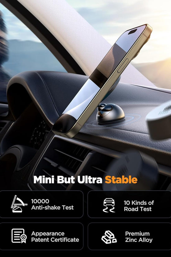 for Magsafe Car Mount, All - Metal Magnetic Phone Holder for Car, [Stronger Magnet] Car Magnet Phone Mount for Dash, Fit for Iphone 16 15 14 13 12 - Velinare