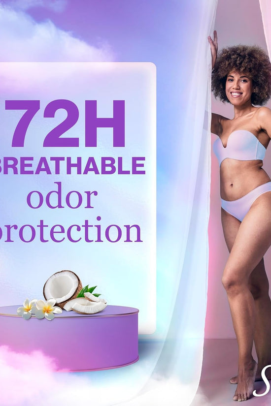 Fresh Antiperspirant Deodorant for Women, 72Hr Breathable Sweat & Odor Protection, Instant Freshness & Gentle, PH Balancing Minerals, Clear Gel, Nurturing Coconut Scent, 2.6 Oz - Velinare