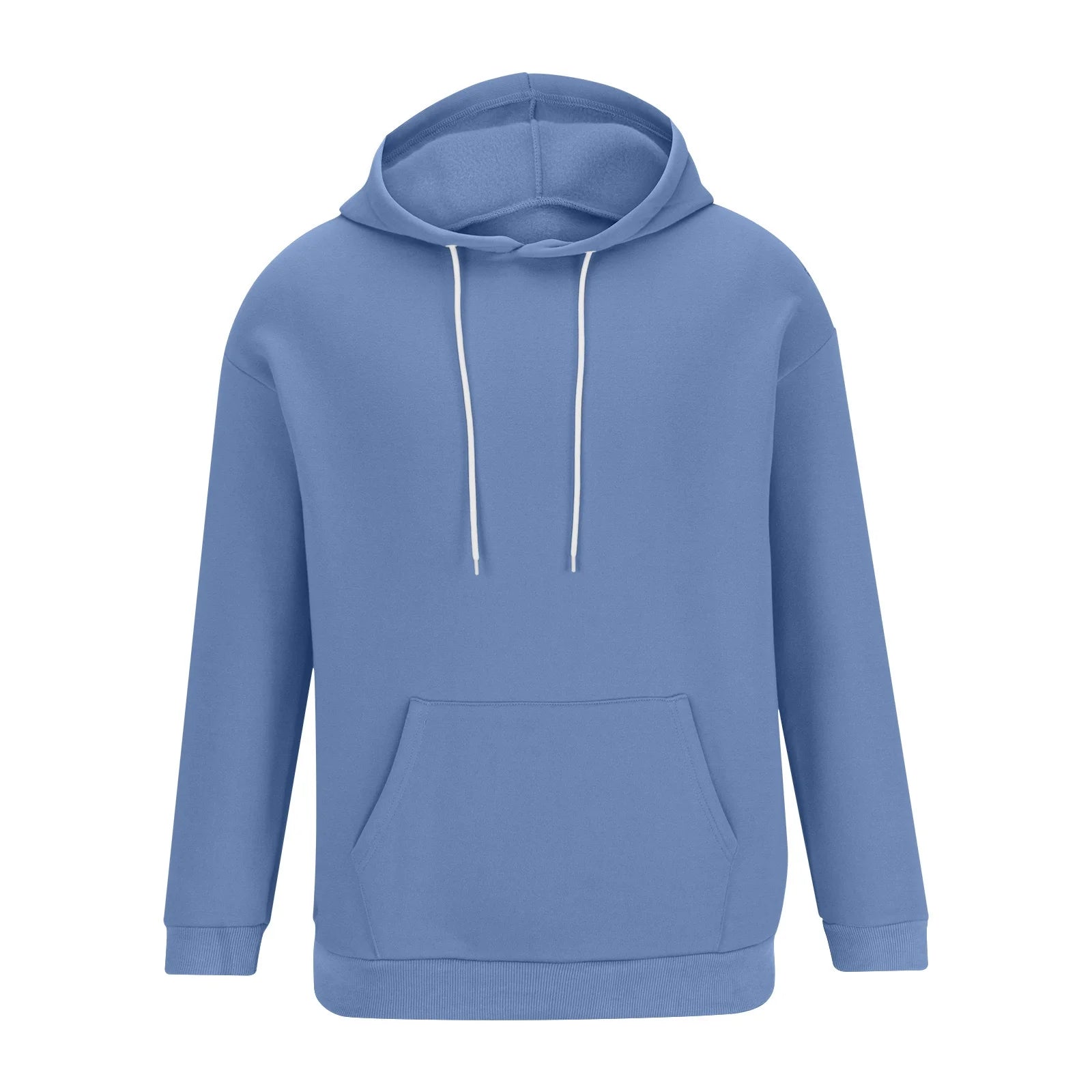 Hoodie for Men Big and Tall,Men Casual Overiszed Hoodies round Neck with Pocket Pullover Long Sleeve Tops Sweatshirt - Velinare