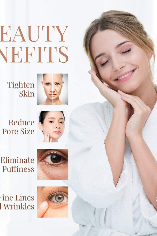 Ice Globes for Facials | Unbreakable Steel Cooling Roller | Cryo Sticks for Face | Massager for Face Neck & Eyes | Skin Care for Dark Circles, Puffiness, Wrinkles, Collagen Production (White) - Velinare