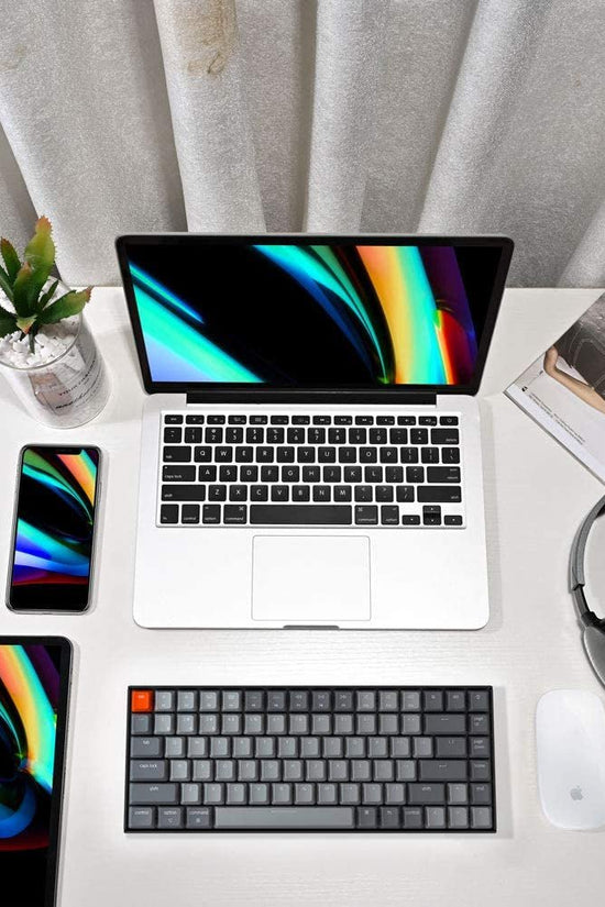 K2 75% Layout RGB Bluetooth Wireless Mechanical Keyboard with Gateron G Pro Brown Switch/Anti Ghosting/N - Key Rollover, Compact 84 Keys USB Wired Gaming Keyboard for Mac Windows - Version 2 - Velinare