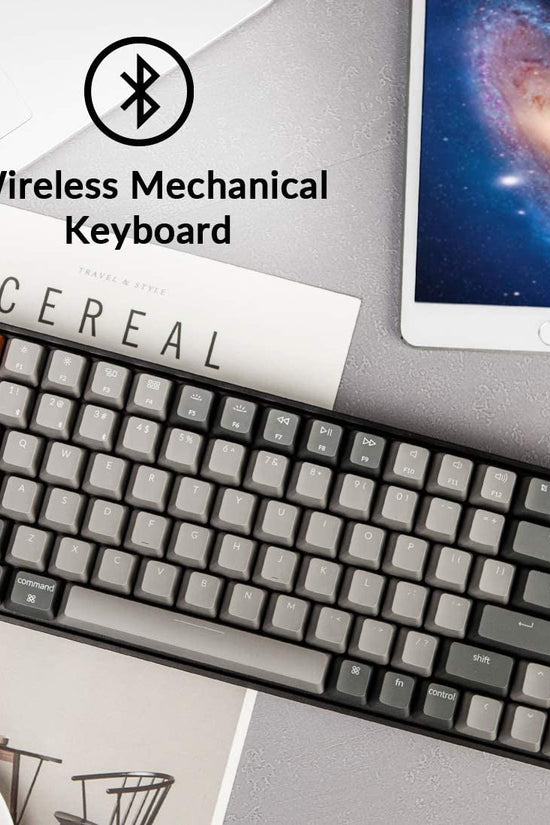 K2 75% Layout RGB Bluetooth Wireless Mechanical Keyboard with Gateron G Pro Brown Switch/Anti Ghosting/N - Key Rollover, Compact 84 Keys USB Wired Gaming Keyboard for Mac Windows - Version 2 - Velinare