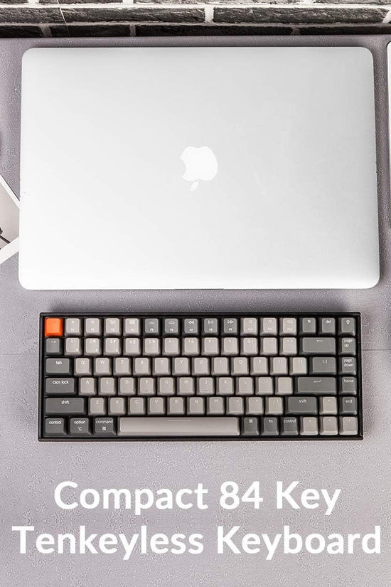 K2 75% Layout RGB Bluetooth Wireless Mechanical Keyboard with Gateron G Pro Brown Switch/Anti Ghosting/N - Key Rollover, Compact 84 Keys USB Wired Gaming Keyboard for Mac Windows - Version 2 - Velinare