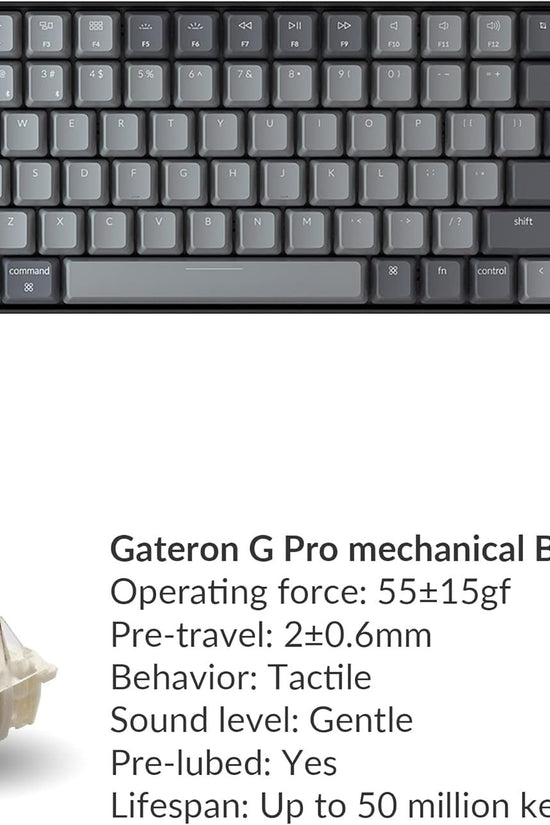 K2 75% Layout RGB Bluetooth Wireless Mechanical Keyboard with Gateron G Pro Brown Switch/Anti Ghosting/N - Key Rollover, Compact 84 Keys USB Wired Gaming Keyboard for Mac Windows - Version 2 - Velinare