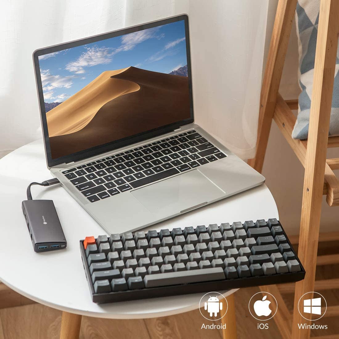 K2 75% Layout RGB Bluetooth Wireless Mechanical Keyboard with Gateron G Pro Brown Switch/Anti Ghosting/N - Key Rollover, Compact 84 Keys USB Wired Gaming Keyboard for Mac Windows - Version 2 - Velinare