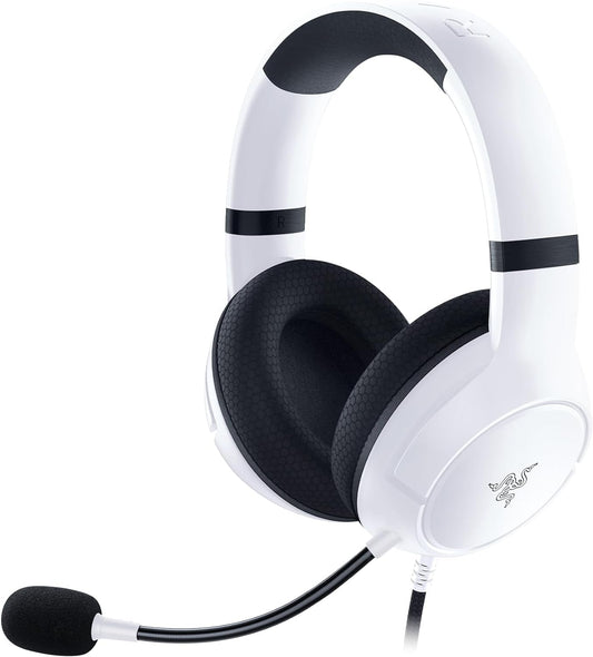 Kaira X Wired Headset for Xbox Series X|S, Xbox One, PC, Mac & Mobile Devices: Triforce 50Mm Drivers - Hyperclear Cardioid Mic - Flowknit Memory Foam Ear Cushions - On - Headset Controls - White - Velinare