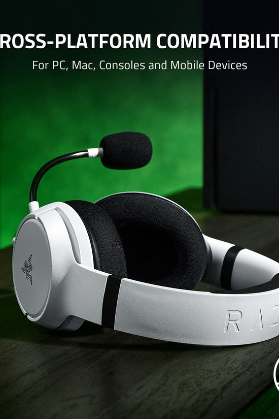 Kaira X Wired Headset for Xbox Series X|S, Xbox One, PC, Mac & Mobile Devices: Triforce 50Mm Drivers - Hyperclear Cardioid Mic - Flowknit Memory Foam Ear Cushions - On - Headset Controls - White - Velinare